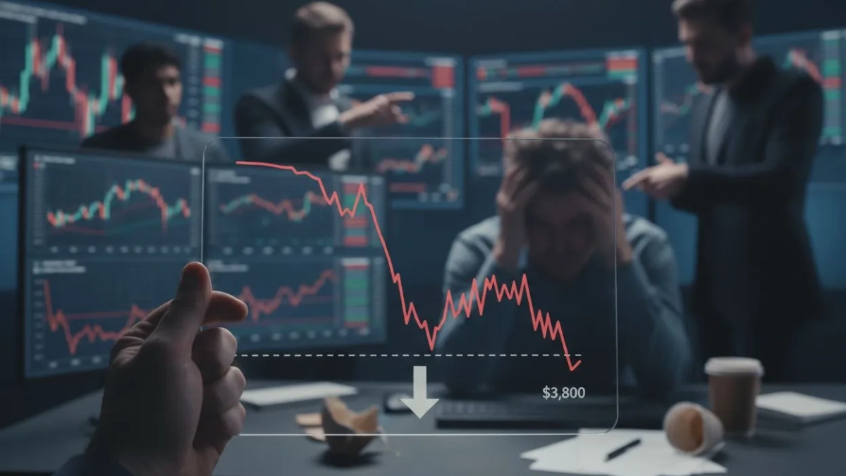 Падение ETH ниже $3 800: анализ и прогноз